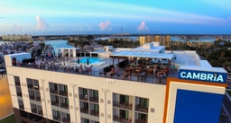 Ember Rooftop Lounge at the Cambria Madeira Beach Logo